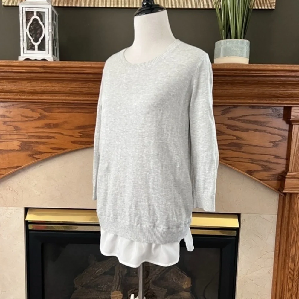 Calvin Klein Sweater with Blouse Trim Top Sz.‎ S